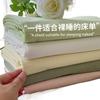 Ns Wind Solid Color Bed Sheet Single Piece Student Dormitory Simple Thickened Skin-friendly Double Bed All-inclusive