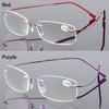 Flexible Ultralight Rimless Reading Glasses for Men Women Memory Metal Presbyopic Eyeglasses Strength +1.0 to +4.0