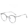Tr Metal Round Frame Blue Light Blocking Glasses For Stylish Office Wear