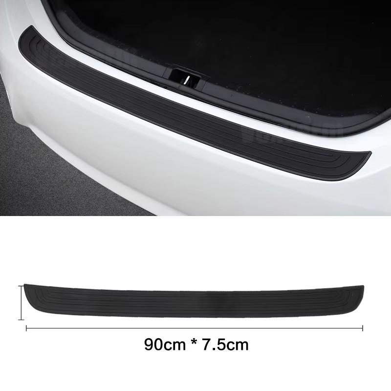4pcs Car Door Plate Protector Stickers Rubber Durable Car Sticker Sill Scuff Cover Anti Scratch Decal Door Plate Protector