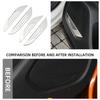 4PCS Stainless Steel Interior Car Door Speaker Edge Cover Sticker for Peugeot 2008 2020-2022 Car Styling