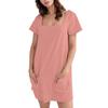 Women's Square-neck Short-sleeved Fashionable Short Skirt Pocket Casual Dress