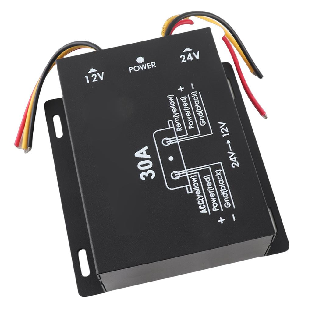 30A Car Power Supply Converter Step Down Inverter 24V To 12V