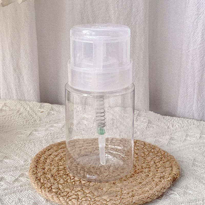 

Nail Refillable Bottles Empty Press Pump Dispenser Nail Art Polish Remover Cleaner Makeup Bottle Manicure Tool A4