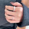 Geometric Twisted Rope Ring for Women: Fashionable Open Band, Versatile Stackable, Creative Index Finger Ring