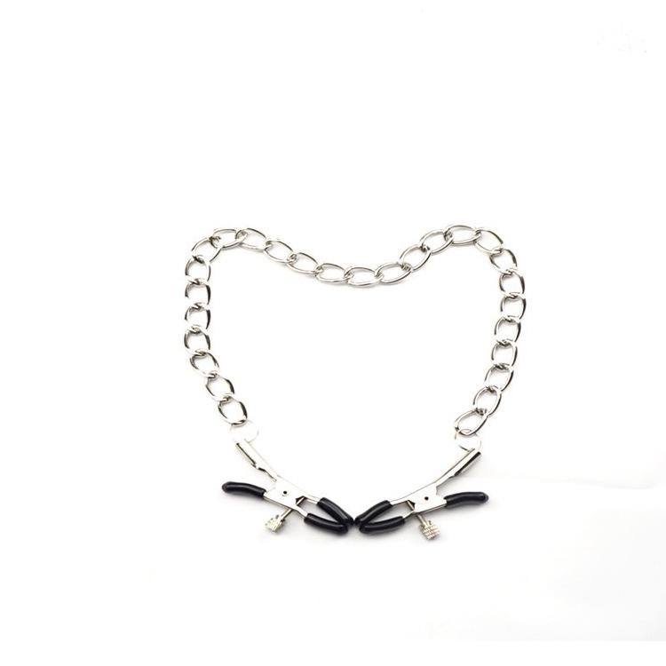 New Stainless Steel Metal Chain Nipple Milk Clips Breast Clip Sex Slaves Nipple Clamps Sex Toys Butterfly Style For