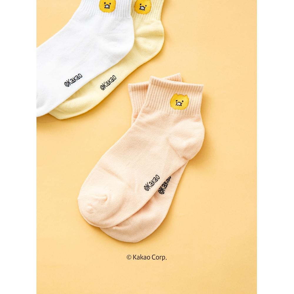 Daiso Kakao Friends Spring Festival Short Socks White KAKAO FRIENDS (Spring Festival)