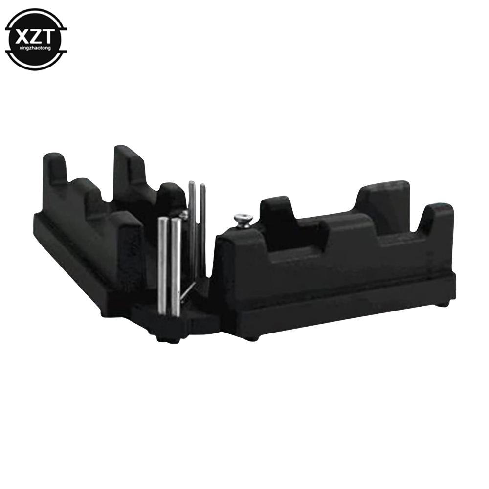 

2-in-1 Mitre Measuring Cutting Tool 85 To 180 Degree Angle Clamp Protractor Corner Clamp Woodworking Measuring Tools 1pcs чорний