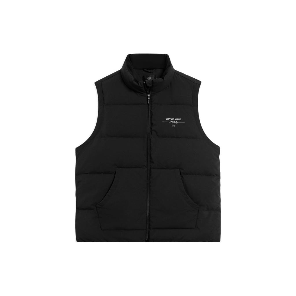 Li Ning Wade Collection Vests Men's Black Stand Collar Moderate Other AMRT059-1
