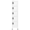 VidaXL Locker Cabinet White 38x40x180 Cm Steel 339788