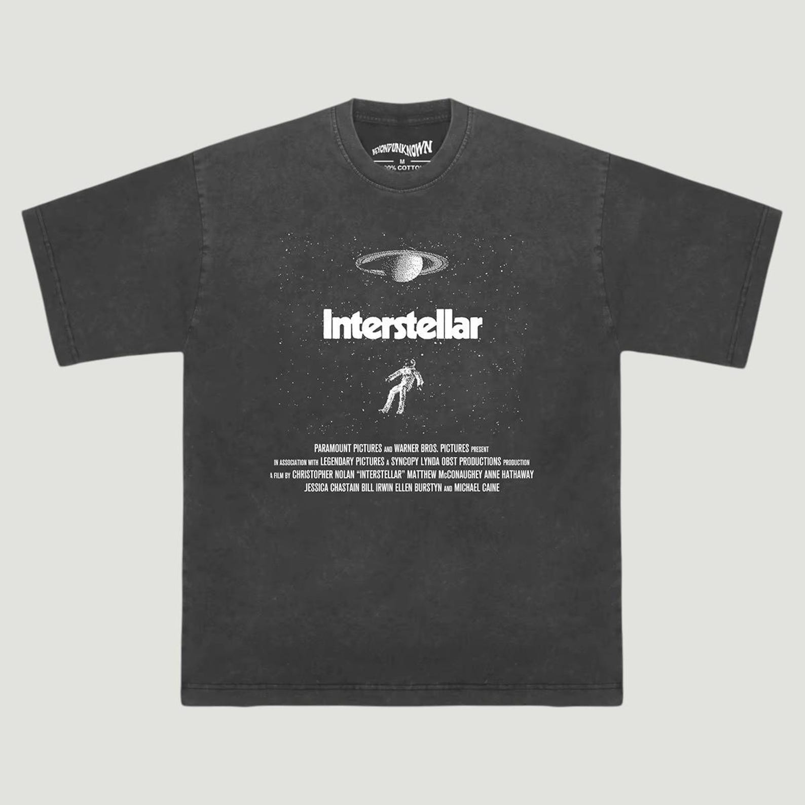 Interstellar T-Shirt, Sci Fi Space Movie Tee, Retro Christopher Nolan Film Graphic Shirt, Vintage Cosmic Cinema Unisex Tee XL