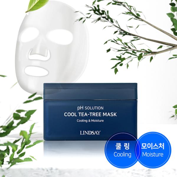LINDSAY 1-a-day mask pack PH Solution Cool Tea Tree 300g (24 sheets)
