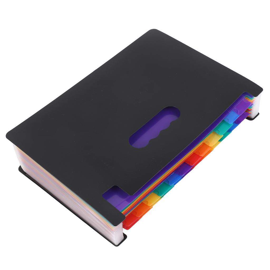Expanding File Folder 24 Pockets Large Capacity Expanding Document Organizer with Colorful Tabs for Office School