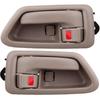 ECCPP Door Handles Interior Inside Inner Driver Passenger Side for 1997 1998 1999 2000 2001 Camry Beige(2pcs)
