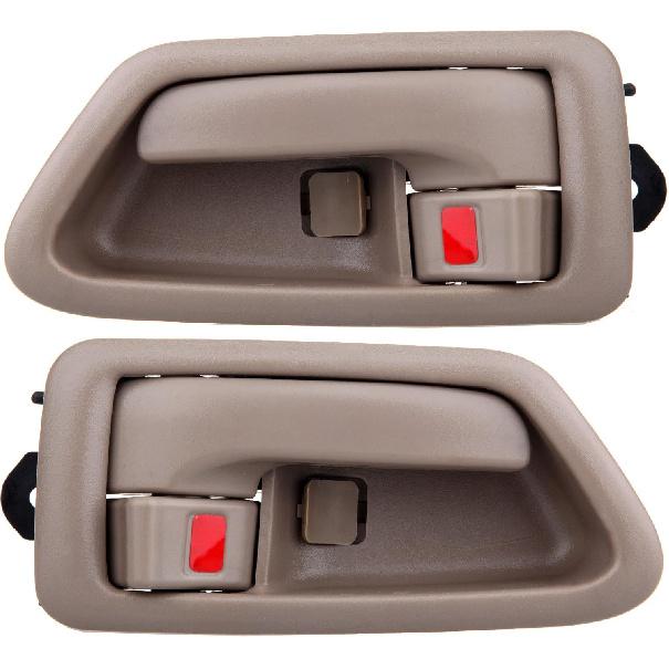 ECCPP Door Handles Interior Inside Inner Driver Passenger Side for 1997 1998 1999 2000 2001 Camry Beige(2pcs)