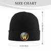 World Of Warcraft Logo Warm Knitted Cap Winter Knit Bonnet Hat Skullies Beanies Hip Hop Caps for Unisex