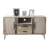 DKD Home Decor-Sideboard DKD Home Decor Metal Paulonia Wood (120x41x65cm)