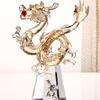 Crystal Flying Dragon Decoration Gift Box Christmas Gifts Living Room Office Desktop Home Decoration  Sculpture Handicrafts