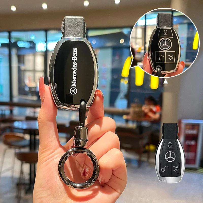 Car Remote Key Case Shell Auto Accessories For Mercedes Benz A B C E S Class W206 W204 W212 W213 W176 GLC CLA AMG W177 W223 S350