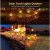 800LM LED Solar Lawn Light Flame Flashlight Outdoor Flashing IP65 Waterproof Garden Decorative Path LightingChama de luz alça de luz de indução ao ar livre