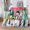 Chi-bi Maruko Sakura Momoko Cartoon Soft Plush Blanket,Flannel Blanket Throw Blanket for Living Room Bedroom Bed Sofa Picnic Kid