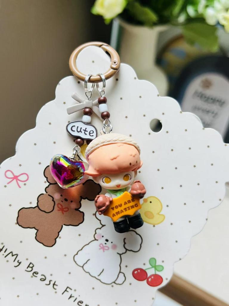 It Can Be Punched To Make A Keychain, and The Mobile Phone Chain Is Cute and Trendy To Play with.