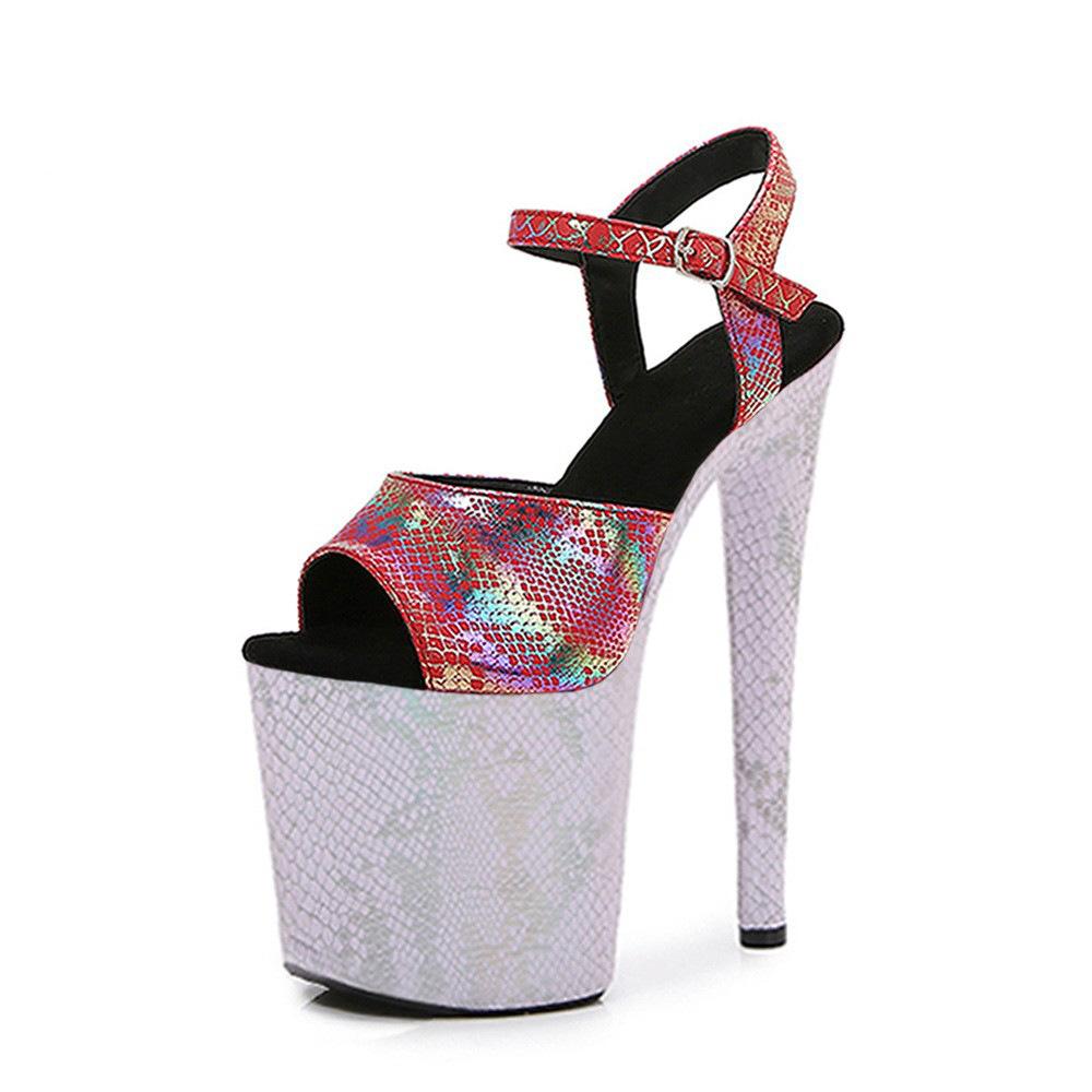 

20 см сандалии Symphony Snake Hate the sky высокие большие размеры супер высокие каблуки сексуальные туфли розовые туфли для ночного клуба подиум танцы 44
