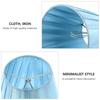 Fabric Lampshade Cover Modern Style Bedroom Nightstand Blue Pleated Office Burlap Light Accessory Sturdy Practical Easy Install