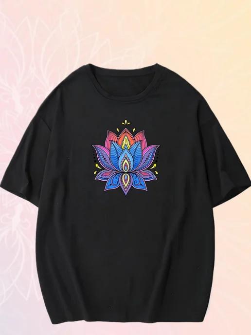 Oversized T-shirt with “Yoga” print 2XL
