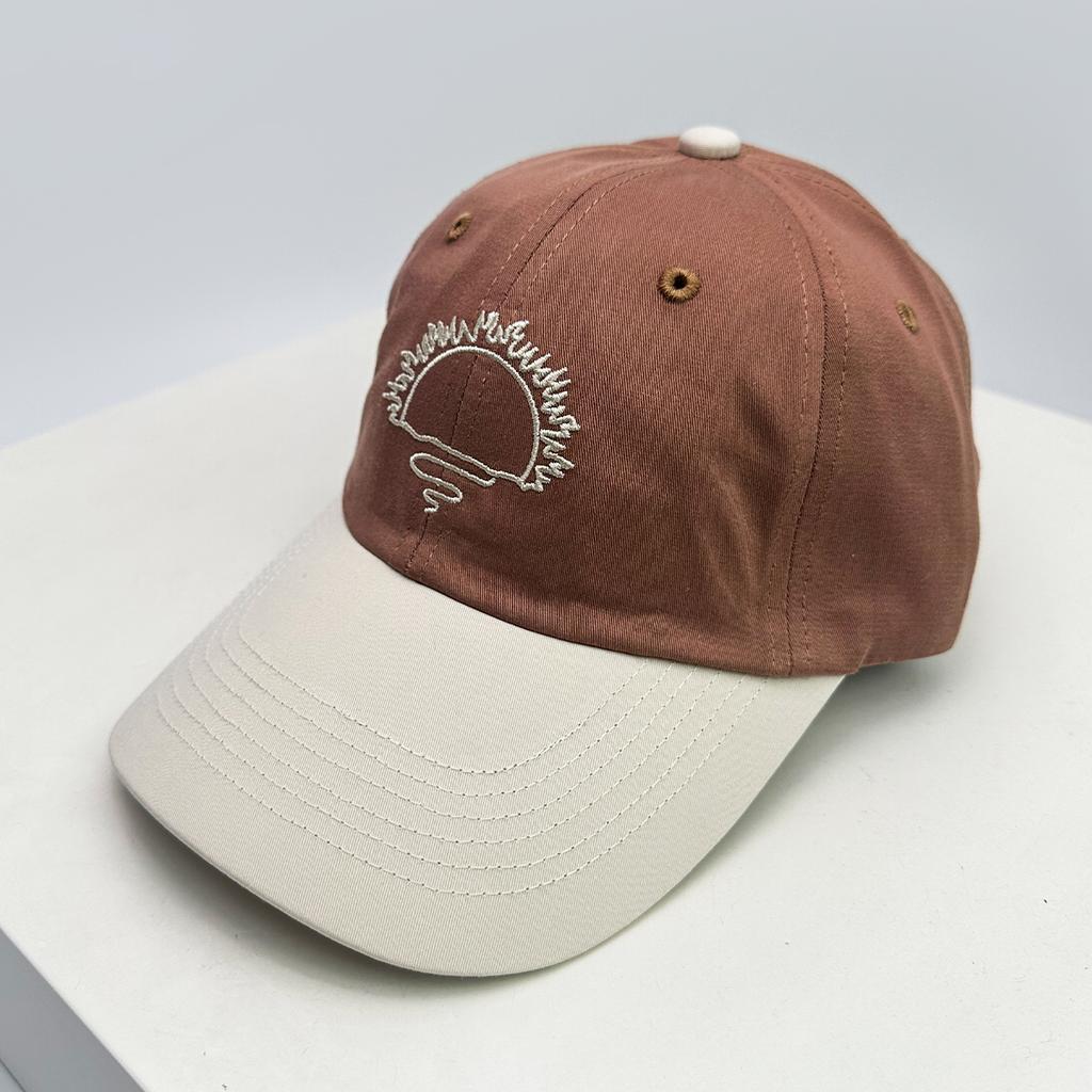 Personal Pattern Embroidery Baseball Hats Breathable Outdoor New Unisex Sunshade Korean Color Block Peaked Caps Versatile Casual