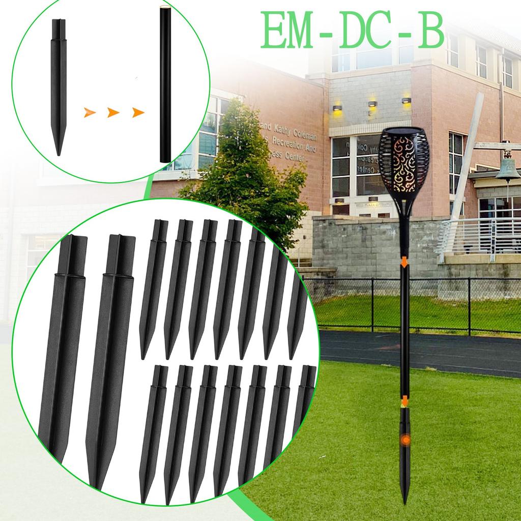 16 Pcs Plastic Ground Spikes Stakes Replacement Solar Lights Spikes Markers Solar Torch Garden Lights Stakes