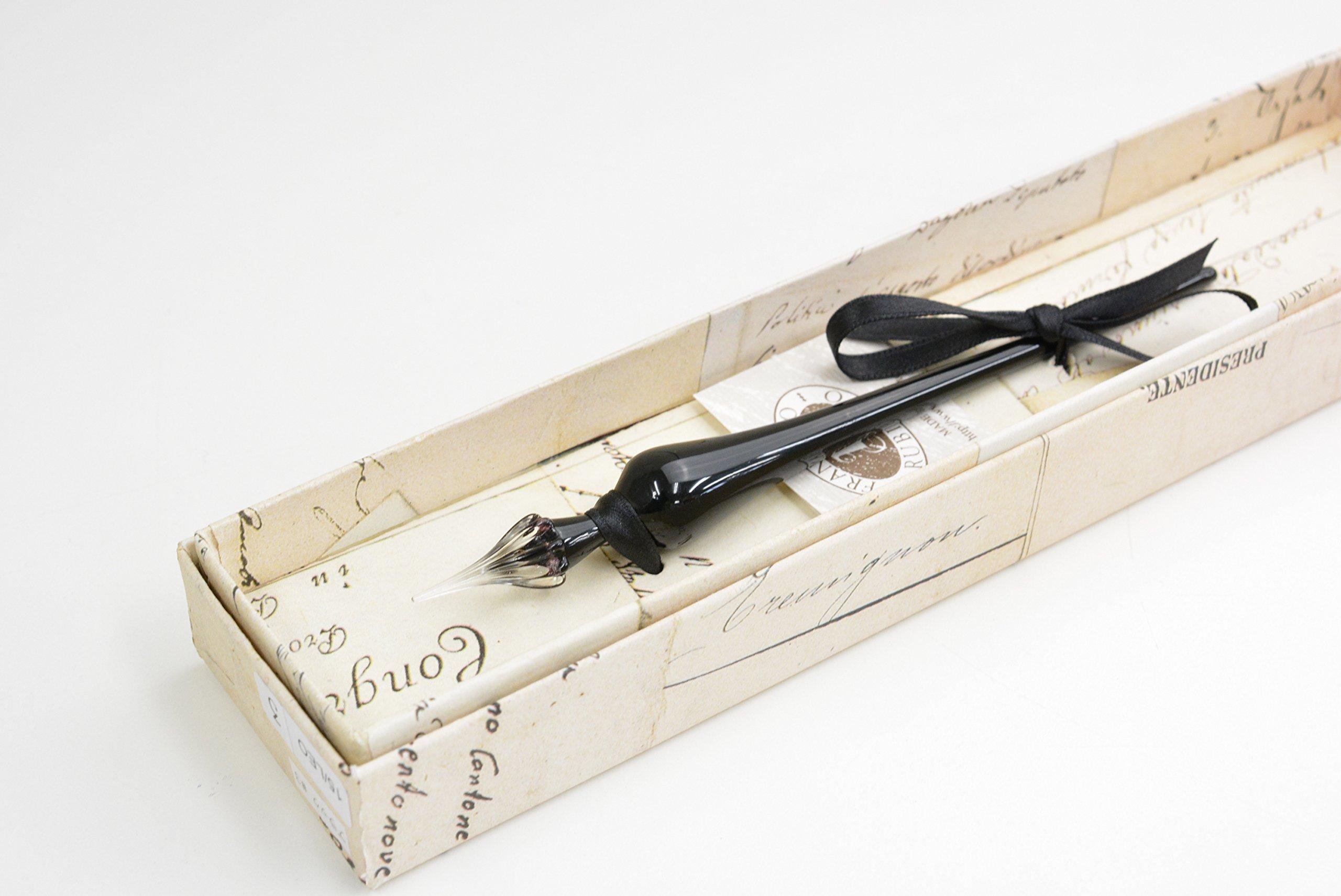 

Rubinato Glass Pen Black 15/LEO #3