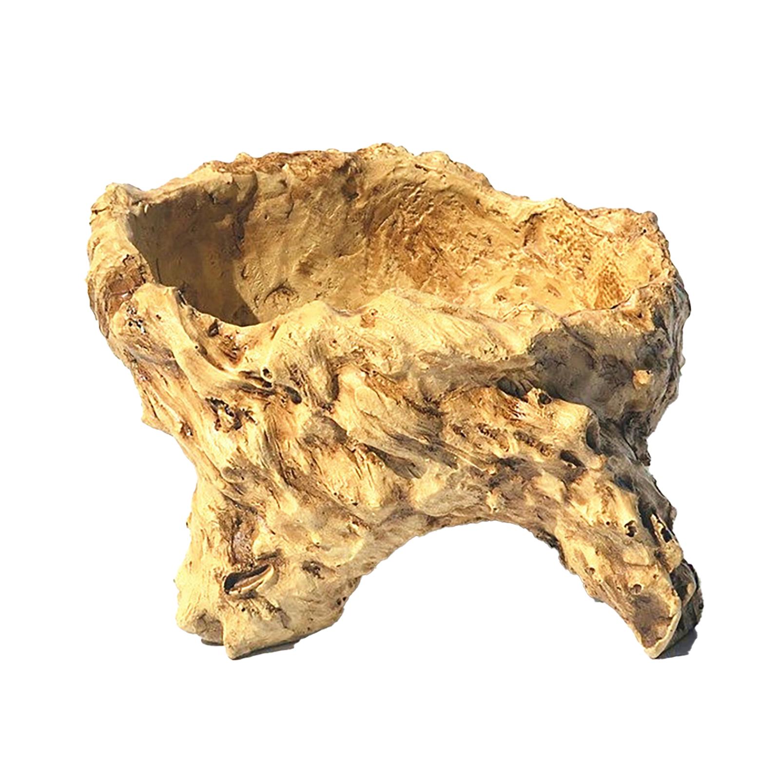 

Винтажный цементный горшок для кашпо из смолы с корнями деревьев для суккулентов и бонсай, украшение садового стола для внутреннего и наружного использования E