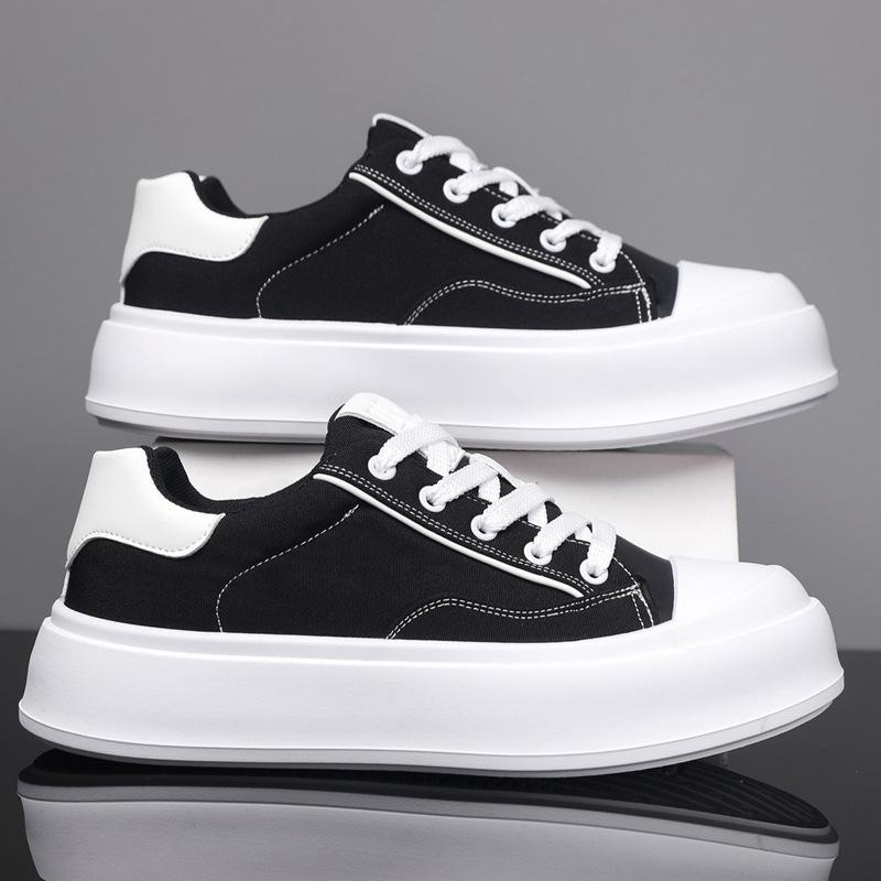 

Fashion platform canvas shoes 2025 autumn new versatile plaid board shoes lightweight breathable trendy casual men s shoes 39