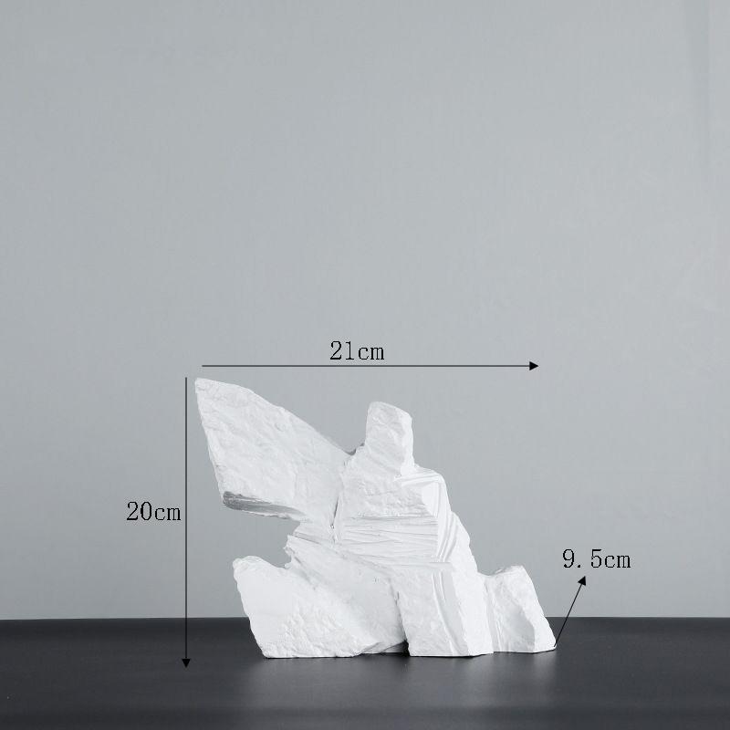 

Chinese Black White Tai Chi Abstract Character Resin Sculpture Model Room Figurines Decor Home Livingroom Cabinet Statue Items