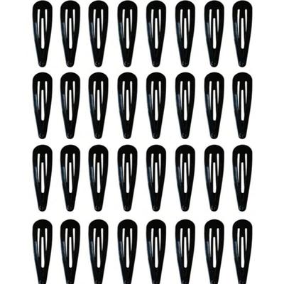20/40 Stück Schwarze Haarspangen 2 Zoll Erwachsene Kinder Haaraccessoires Haarwerkzeuge Clip Dekorativ Damen Metall Druckspangen