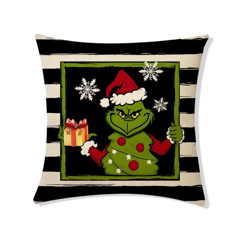 

Christmas Pillowcase, Christmas Holiday Decoration Home Decoration Cushion Cover 45x45cm One Size