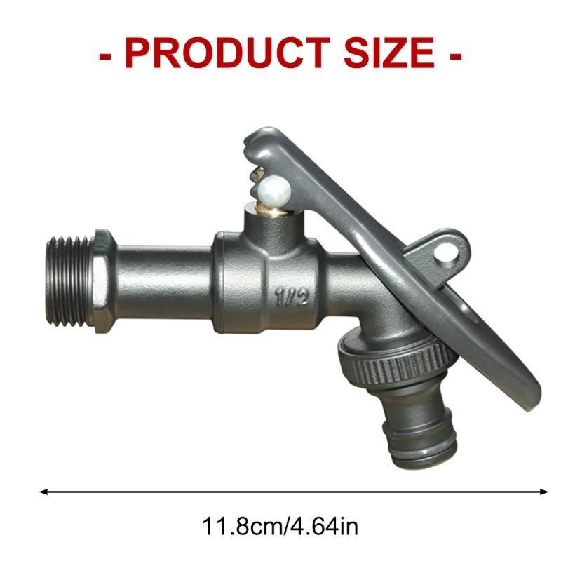 Thickened Brass Garden Faucet Adapters High Flows Locked Outdoor Faucet Water Tanks Connector Antifreezing Faucet