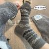 Retro Wollsocken Kinder Koreanische Mittelrohrsocken Geometrische Schneeflocke Verdickte Warme Stacking-Socken