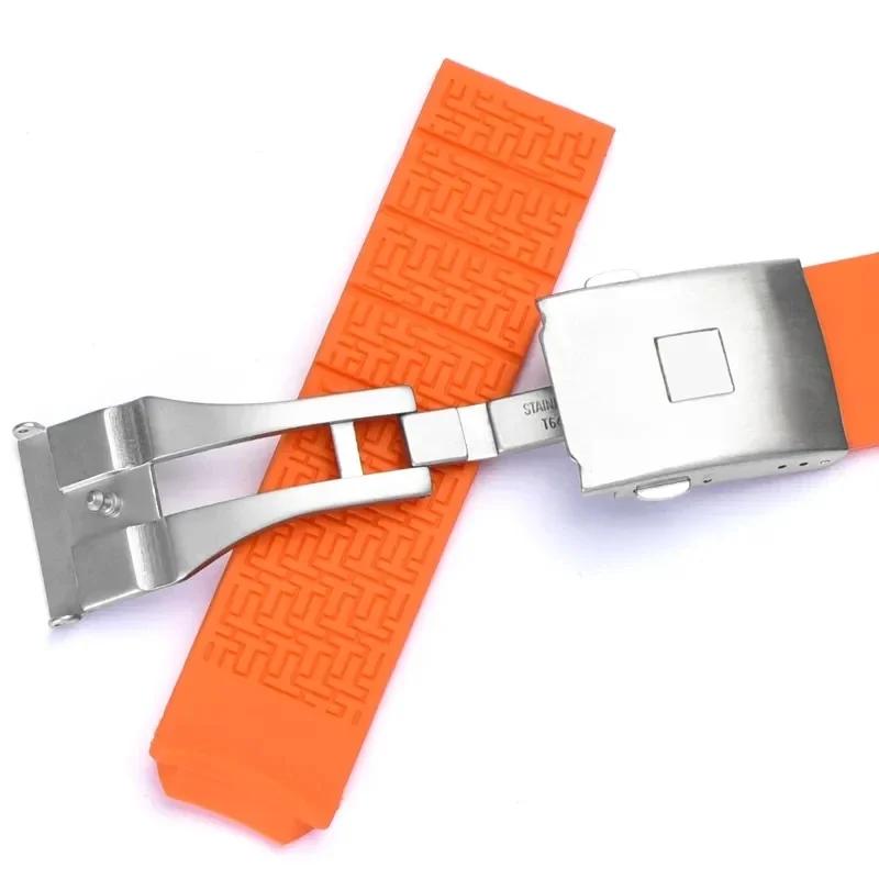 Silicone Rubber Watch Band For Tissot 1853 Tengzhi T-Touch Original T013 Waterproof Watch Strap T047T081T33 Wristband 20mm 21mm