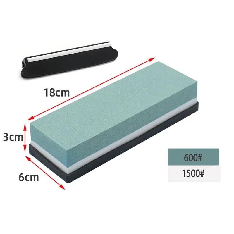 Profesionální sada kamene na broušení nožů 400/1000 3000/8000 Zrnitost Protiskluzová bambusová základna Oboustranné vedení nože brousek