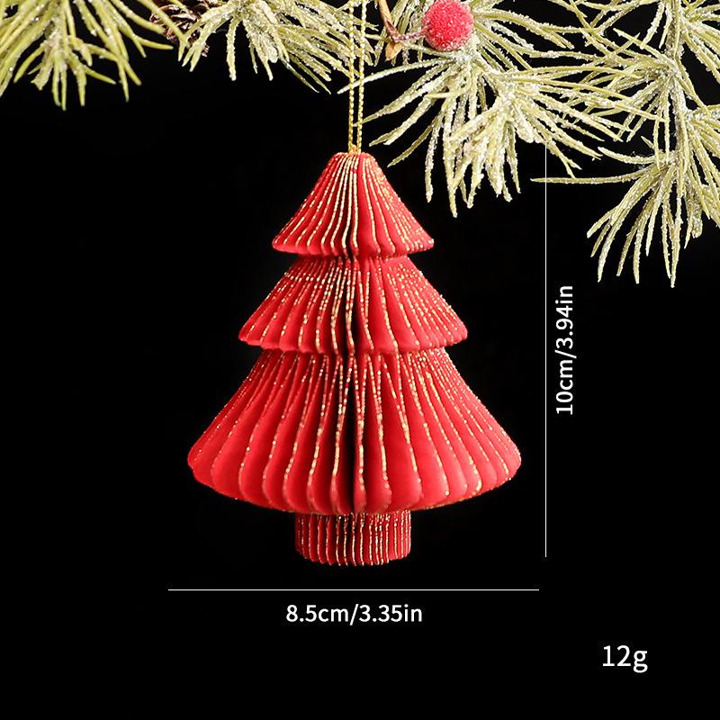 New Christmas Origami Tree & Honeycomb Decoration: Snowflake & Angel Pendant