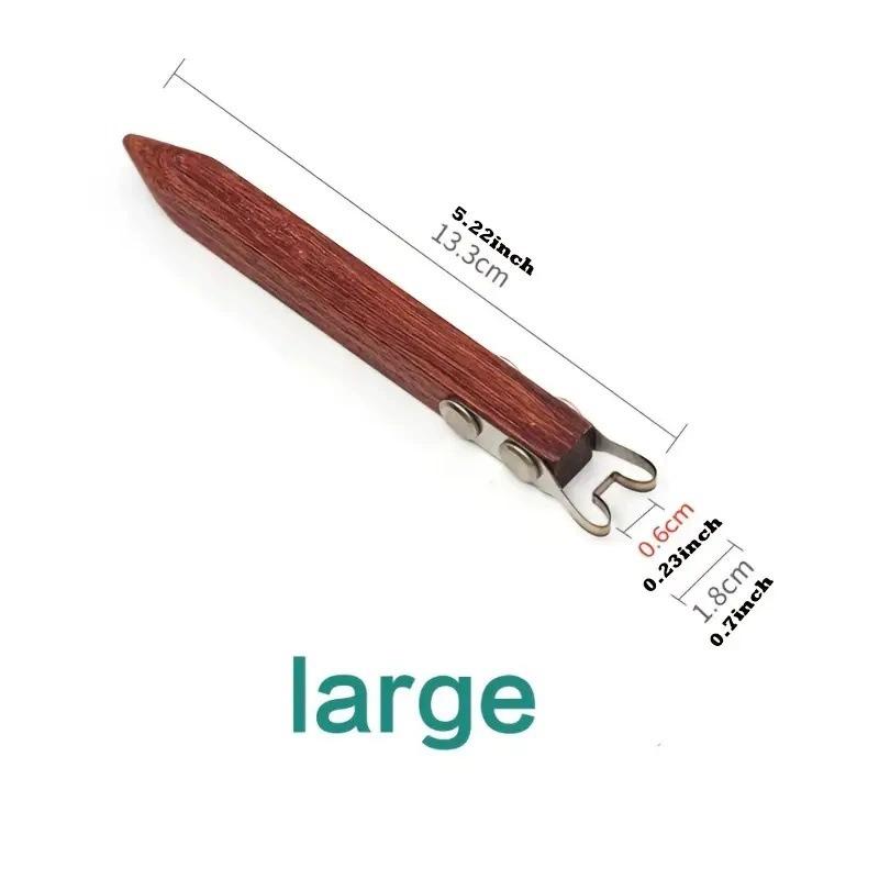 DIY Pottery Tools Handmade Pottery Sculpture Ring Foot Scraper Ceramic Modeling Wooden Handle Clay Extruder Tool