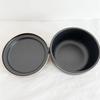 [KaKa Department Store] Ceramic Rice Container for Refrigerators, 3-cup Capacity, Microwave Safe, Banko Ware, Made in Japan, 11-09