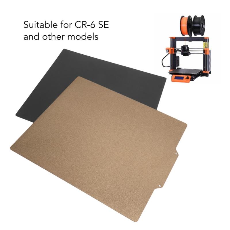 Spring Steel Plate Double Side PEI Powder Coated Magnetic 3D Printer Build Plate For CR 6 SE 255x245MM