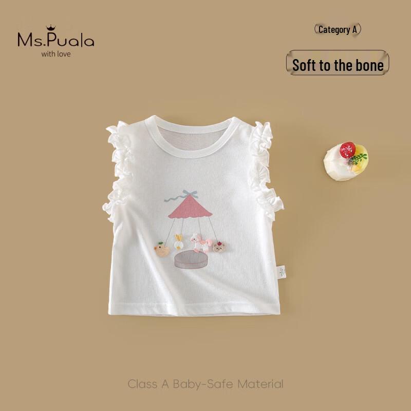 

MS.PUALA Infant Girl s Summer Cartoon Short Sleeve T-Shirt 100 cm