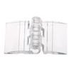 10Pcs Acrylic Hinges Clear Acrylic Mini Hinge Transparent Plastic Folding Hinge Tools for Furniture Cabinet Door 25*35mm/30*35mm
