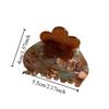 Acetate Acetic Acid Flower Hair Claw Korean Style High Ponytail Clip French Shark Clip Trendy Small Geometry Hair Crab Clip