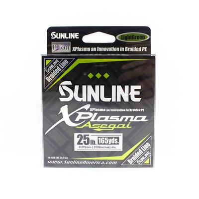 Sunline Żyłka P.E Asegai Xplasma 165 jardów P.E 2.5 25lb Jasnozielona (6674)