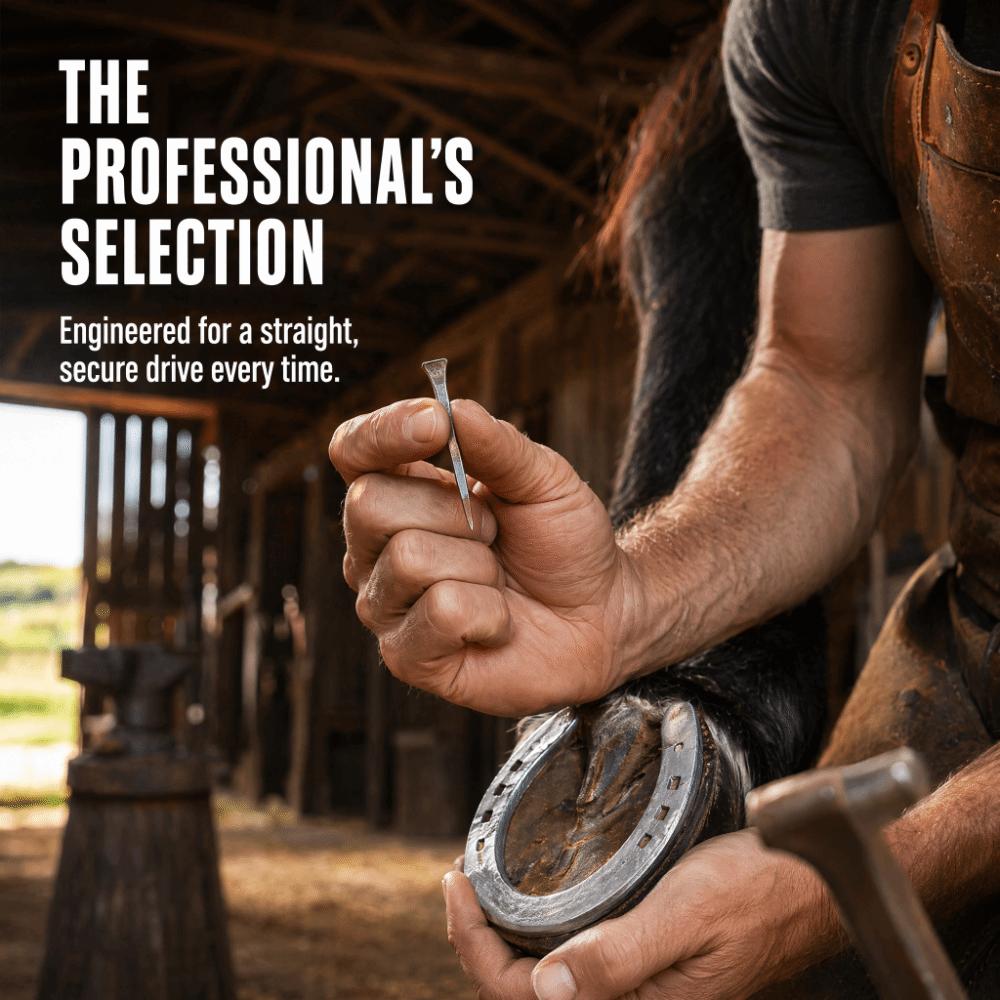 250pcs Low Carbon Steel Horseshoe Nails Durable Horse Shoe Nails Steel Nails  Animal Husbandry